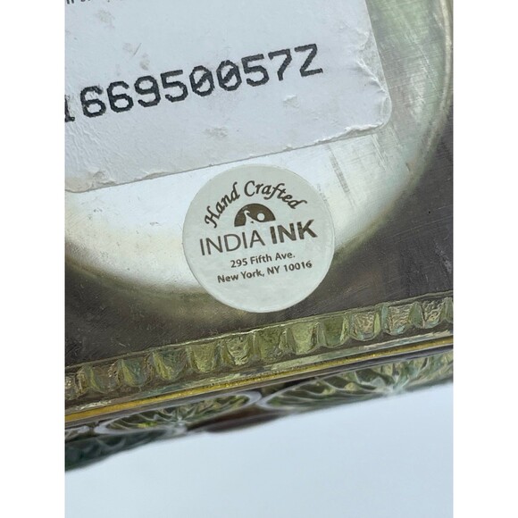 Zenna Home Hand Crafted India Ink Faux Stained Glass Acrylic Cube Glass Holder - Picture 8 of 9